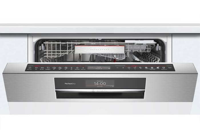 Máy rửa bát bán âm Bosch Serie 8 Sấy Zeolith SMI8ZDS81T